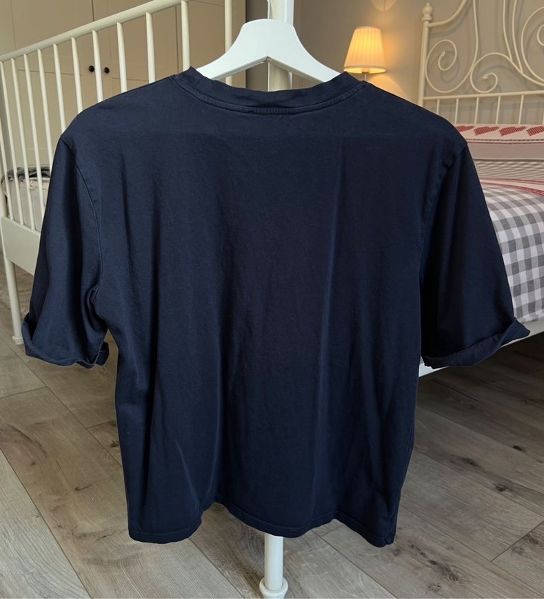 Mavi Pamuklu Kadın Tişört - Görsel 3