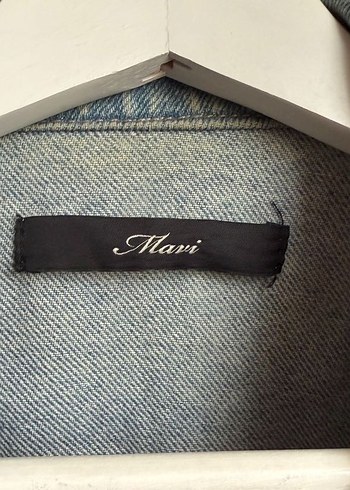 Düğmeli Mavi Kadın Denim Ceket - Görsel 3