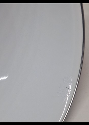 Çiçek Desenli Renkli Emaye Kase gösterdiğim yerde defo gibi - Görsel 2