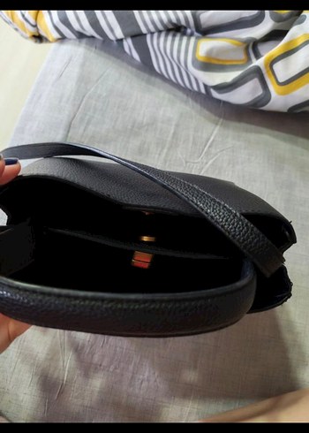 Mango Minimalist Siyah Deri Kadın Çanta - Görsel 2