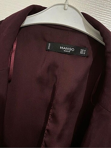 Mango Mango Blazer Ceket koyu bordo