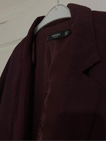 m Beden bordo Renk Mango Blazer Ceket koyu bordo