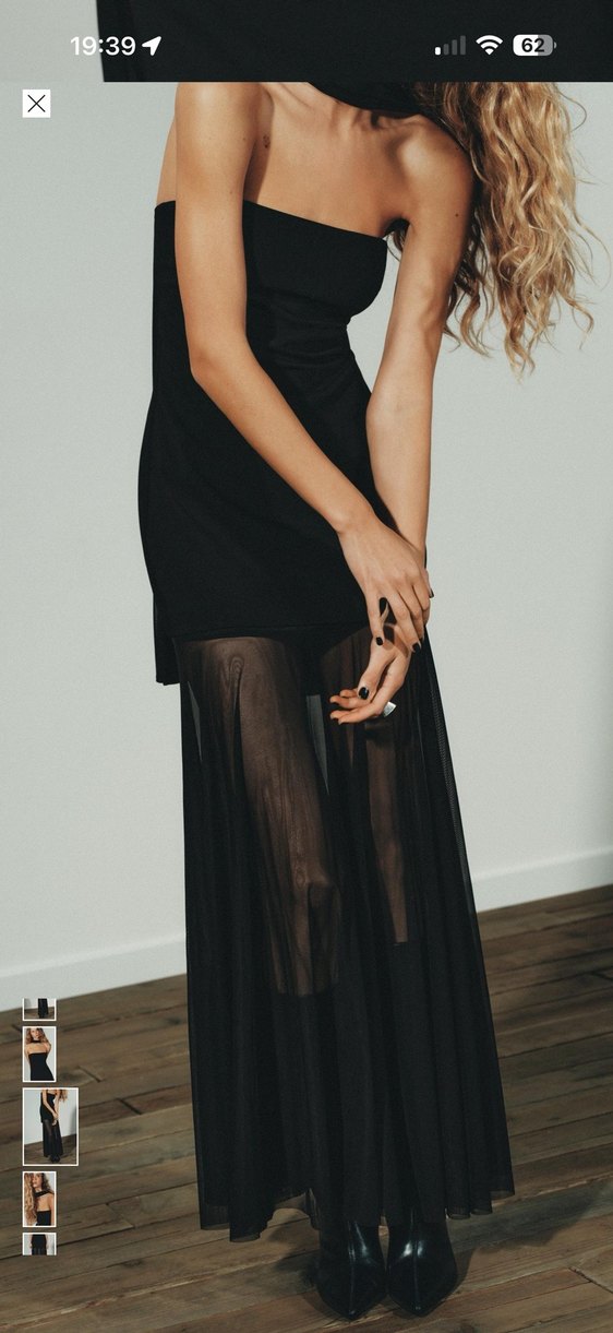 Zara tül elbise - Görsel 2