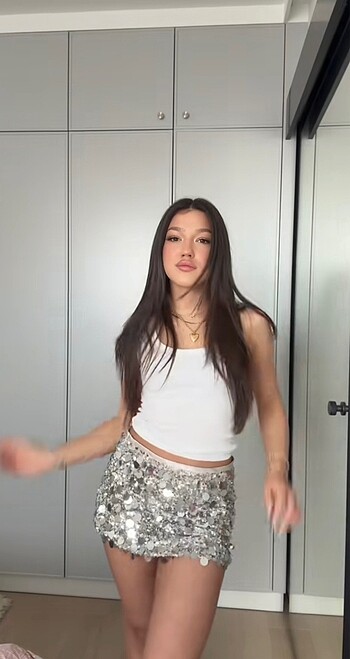s Beden Zara payetli etek