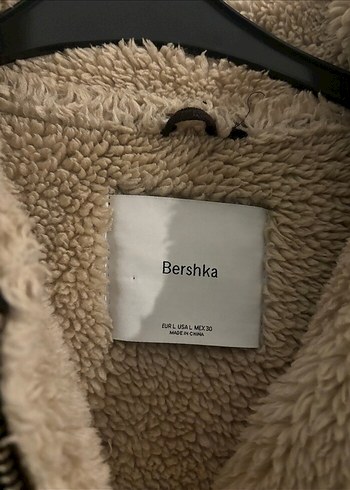 l Beden Kahverengi Kürklü bershka mont