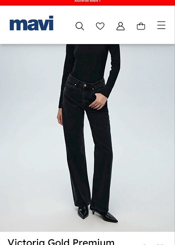 Mavi Victoria Gold Premium Siyah Kadın Jean