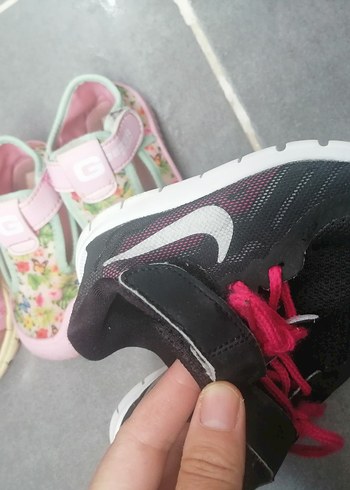 Kız Çocuk Renkli Baskılı Spor Ayakkabı - Görsel 6