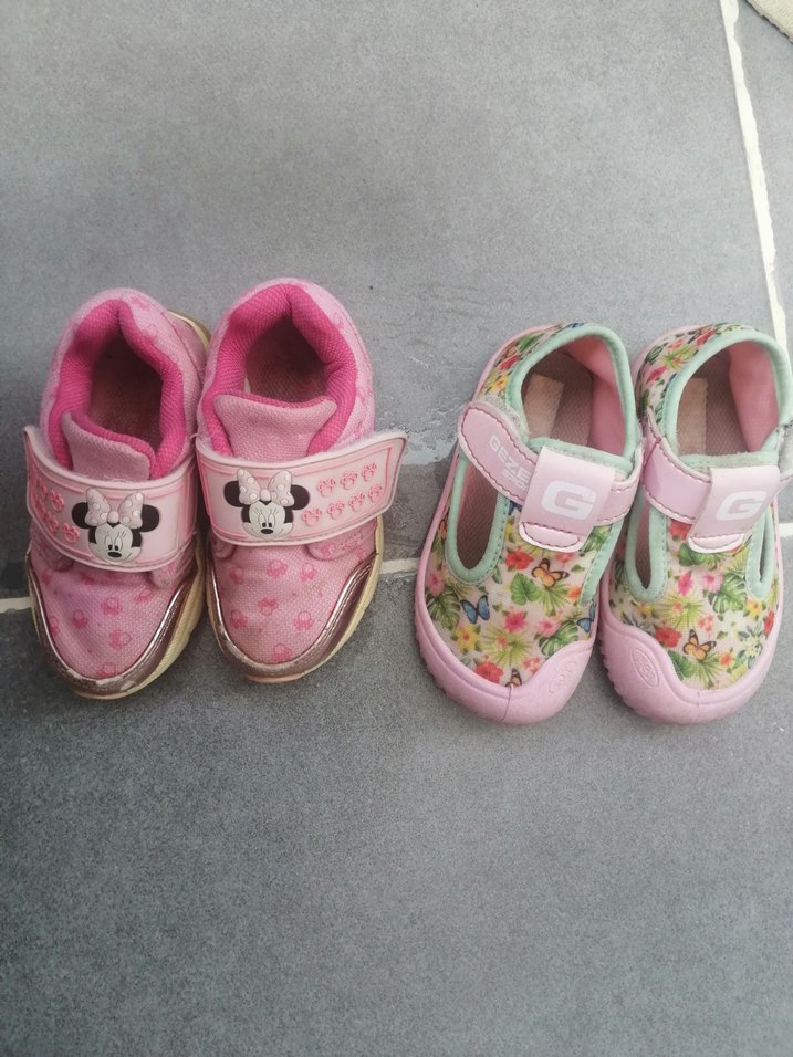 Kız Çocuk Renkli Baskılı Spor Ayakkabı - Görsel 2