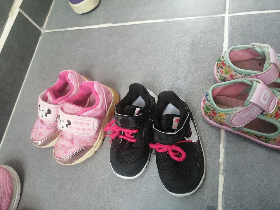 Kız Çocuk Renkli Baskılı Spor Ayakkabı - Görsel 5