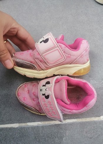 Kız Çocuk Pembe Minnie Mouse Spor Ayakkabı - Görsel 4