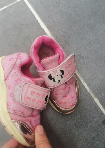 Kız Çocuk Pembe Minnie Mouse Spor Ayakkabı - Görsel 7