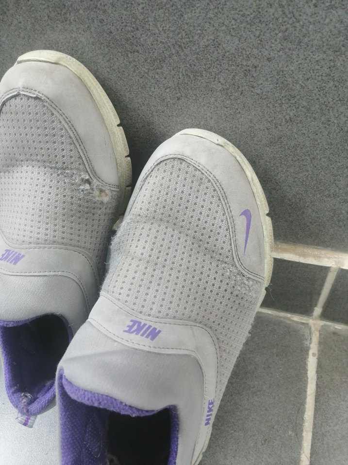 Nike Mor Gri Kadın Spor Ayakkabı - Görsel 3