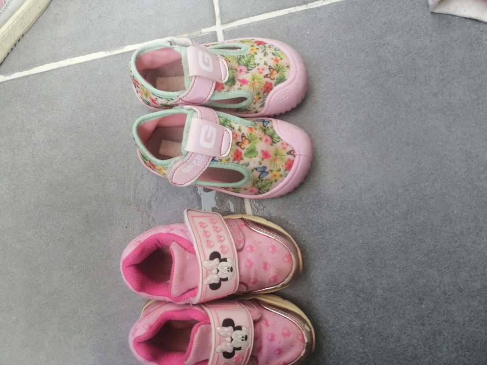 Kız Çocuk Pembe Cırt Cırtlı Spor Ayakkabı - Görsel 2