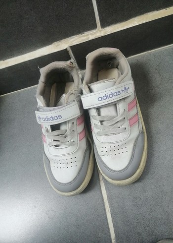 Kız Çocuk Pembe Çizgili Spor Ayakkabı - Görsel 2