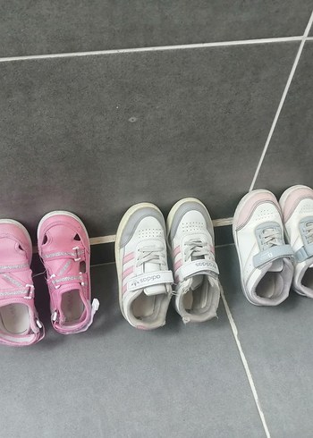 Kız Çocuk Pembe Çizgili Spor Ayakkabı - Görsel 4