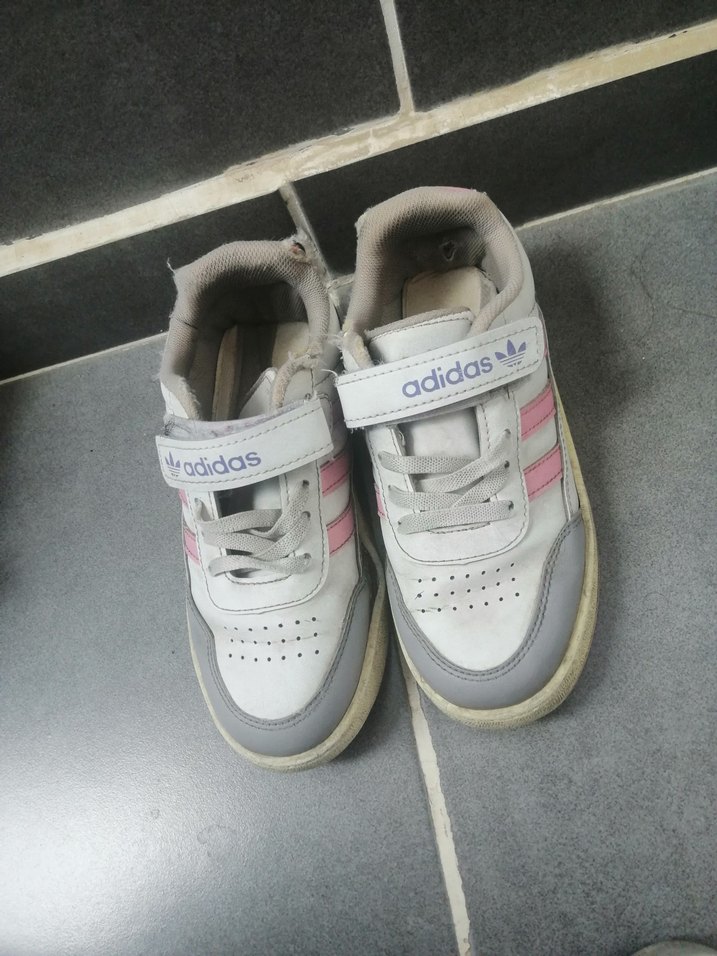 Kız Çocuk Pembe Çizgili Spor Ayakkabı - Görsel 2