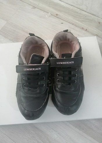 Kız Çocuk Siyah Cırt Cırtlı Spor Ayakkabı - Görsel 5