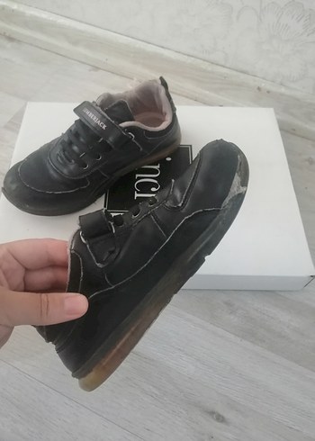 Kız Çocuk Siyah Cırt Cırtlı Spor Ayakkabı - Görsel 4