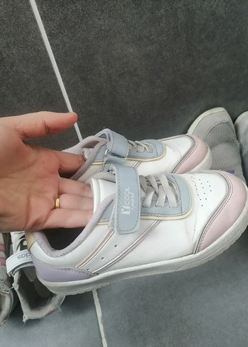Kız Çocuk Pembe Cırt Cırtlı Sneakers - Görsel 3