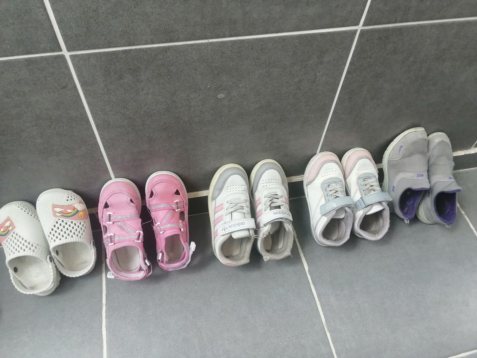 Kız Çocuk Pembe Cırt Cırtlı Sneakers - Görsel 2