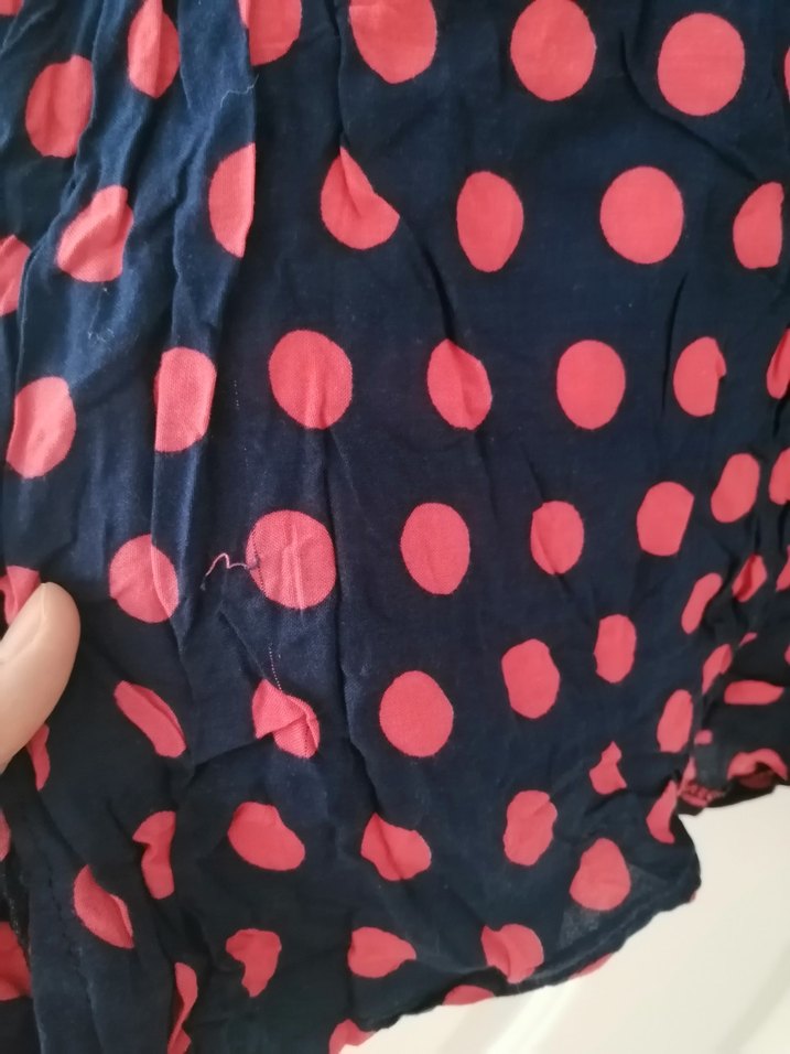 Puantiyeli Düğmeli Pamuklu Tunik - Görsel 3