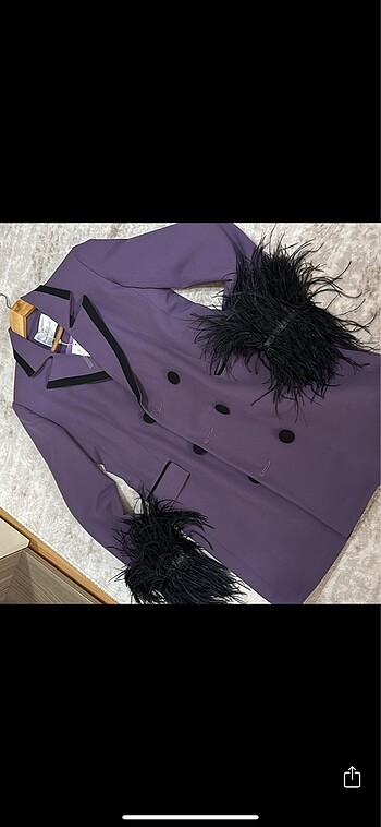 Zara Kolları kürklü ceket