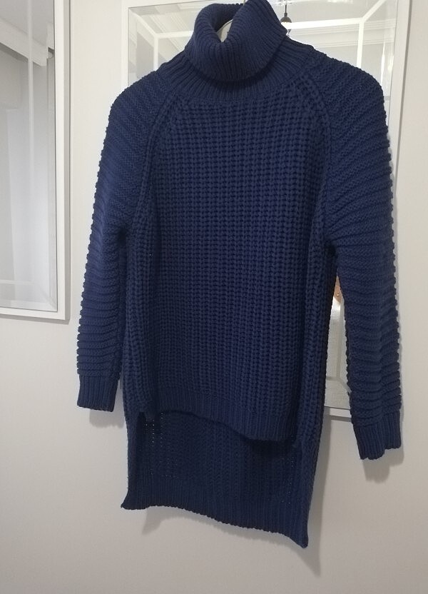 Boğazlı lacivert kazak  - Görsel 2