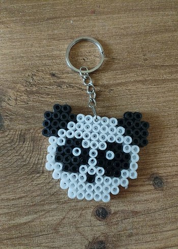 Renkli Boncuklu Turuncu Punk Anahtarlık - Görsel 2