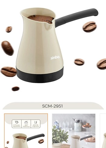 Sinbo SCM-2951 Bej Kahve Makinesi