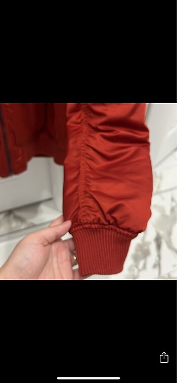 xs Beden bordo Renk Bershka Bomber Ceket