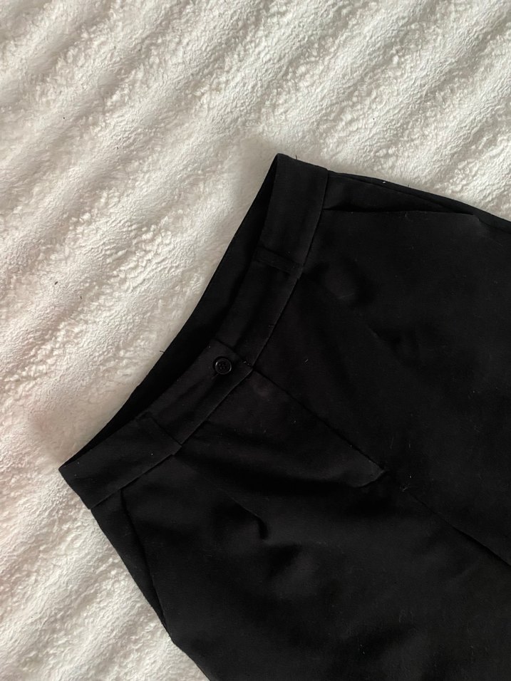 Kadın Siyah Kumaş Pantolon - Görsel 2