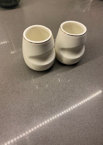 Beyaz Seramik Mini Takım - Görsel 2