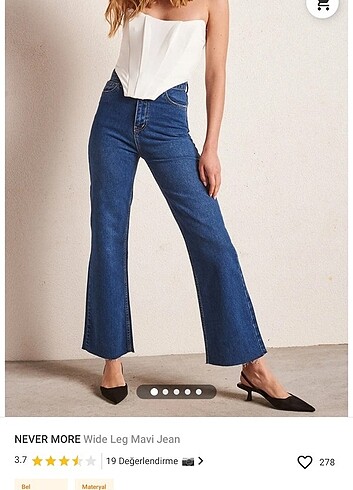 Wide leg mavi jean