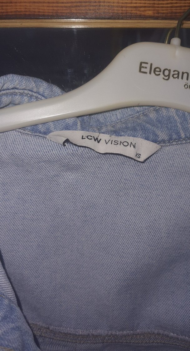 Açık Mavi Denim Crop Ceket — görsel 4/6