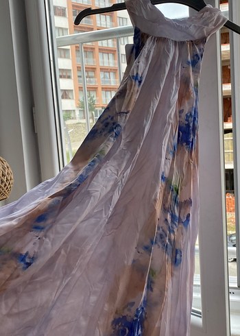 40 Beden pembe Renk Halter Yaka elbise