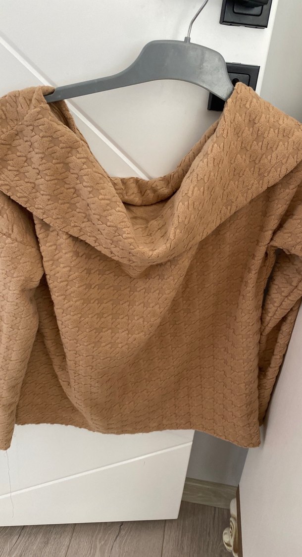 Bej Triko Kadın Sweatshirt - Görsel 4