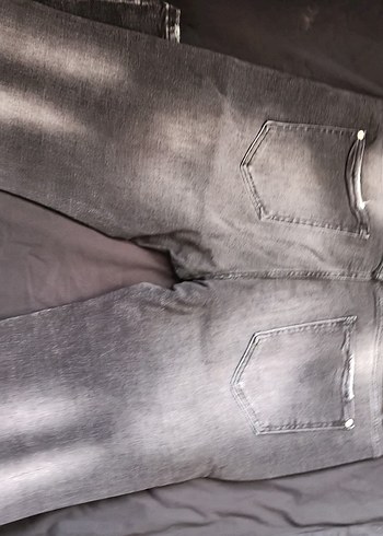 Erkek Koyu Mavi Baskılı Dar Paça Kot Pantolon - Görsel 2