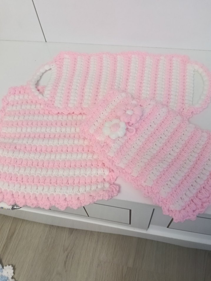 Pembe Örgü banyo lifi - Görsel 2