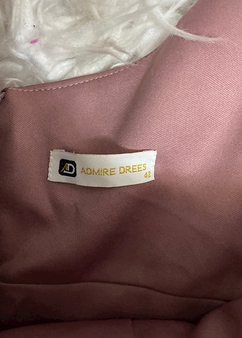 Pudra Drapeli tek omuz sten parlak işlemeli Uzun Abiye Elbise - Görsel 3