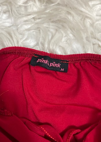 Kırmızı Drapeli V Yaka Mini Elbise - Görsel 4