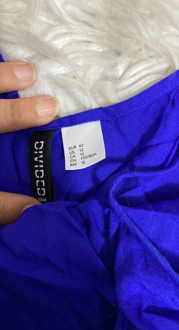 Mavi Drapeli Askılı kısa tulum - Görsel 3