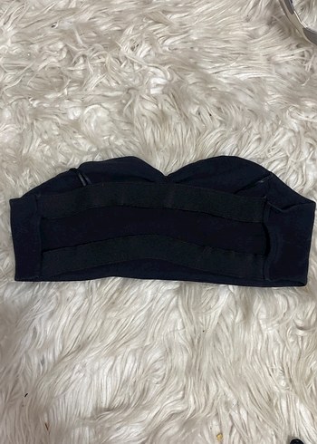 Siyah Taşlı Straplez Büstiyer - Görsel 2