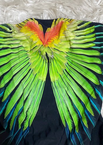 Renkli Kanat Desenli Kadın Mayo - Görsel 2