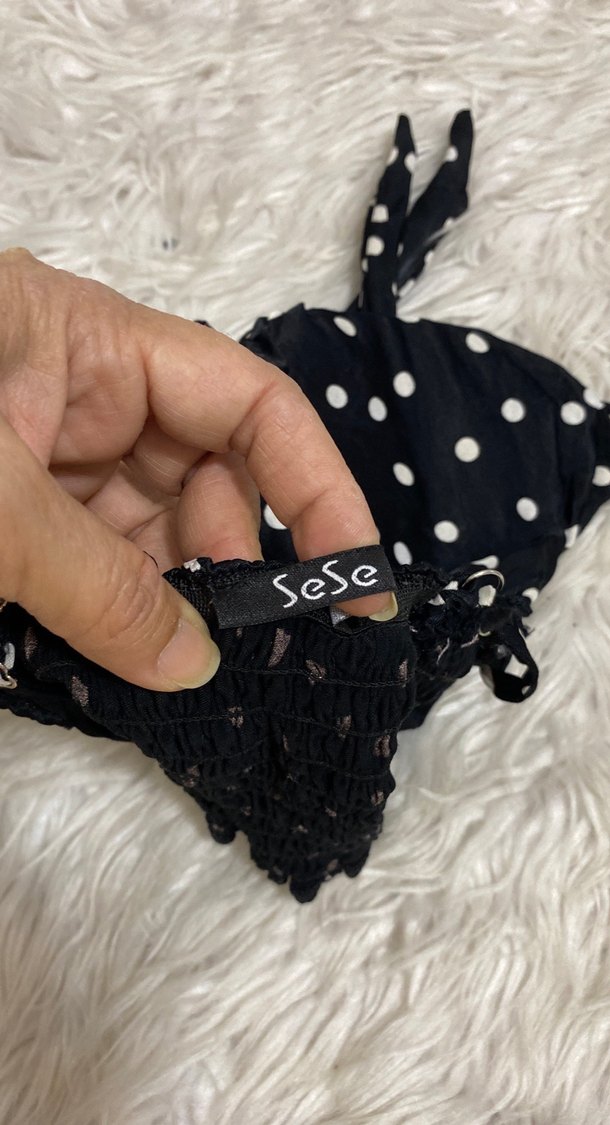 Puantiye Desenli sten Mini Büstiyer - Görsel 4