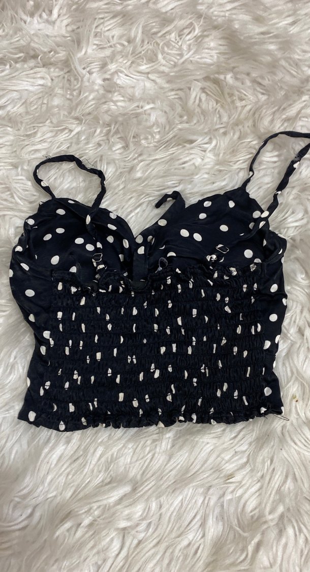 Puantiye Desenli sten Mini Büstiyer - Görsel 3