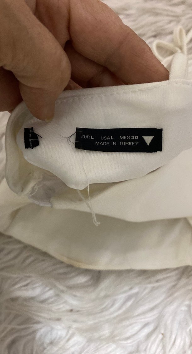 Beyaz İnce Askılı Mini Bustiyer - Görsel 4