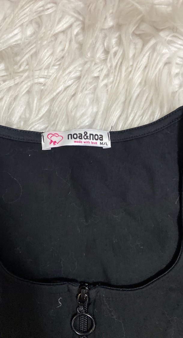 Fermuarlı Siyah Kadın Goth Büstiyer - Görsel 2