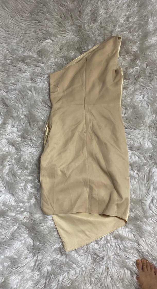 Tek omuz şık kısa abiye - Görsel 2