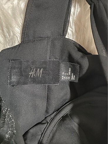 36 Beden Siyah şifon korsanlı H&M kısa elbise