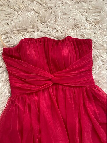 Alfabeta Pembe sifon straplez kısa aniye